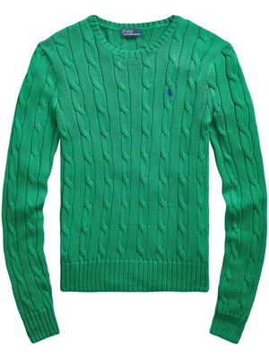 Polo Ralph Lauren cable-knit cotton sweatshirt - Green