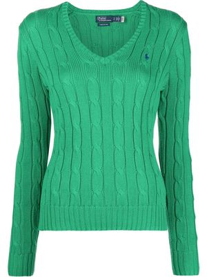 Polo Ralph Lauren cable-knit cricket sweater - Green
