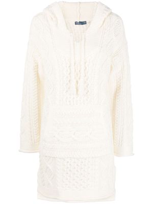 Polo Ralph Lauren cable-knit long-sleeved jumper - White