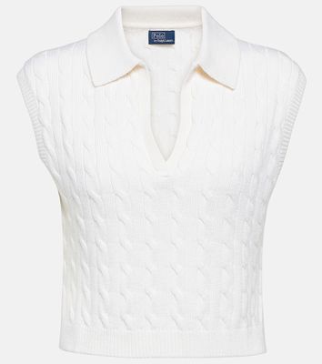 Polo Ralph Lauren Cable-knit wool-blend sweater vest