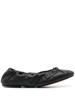 Polo Ralph Lauren calf leather ballerina shoes - Black