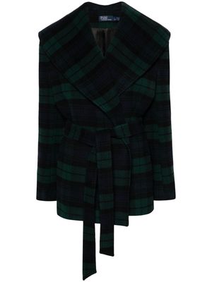 Polo Ralph Lauren checked belted coat - Green