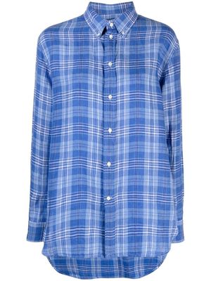 Polo Ralph Lauren checked linen shirt - Blue