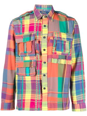 Polo Ralph Lauren checkered multi-pocket shirt - Orange