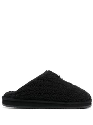 Polo Ralph Lauren chunky embroidered slippers - Black