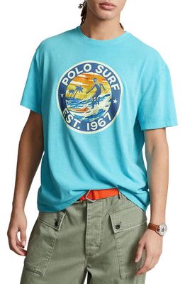Polo Ralph Lauren Classic Fit Graphic T-Shirt in Perfect Turquoise