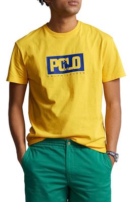 Polo Ralph Lauren Classic Fit Logo Graphic T-Shirt in Canary Yellow