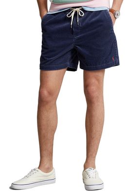 Polo Ralph Lauren Classic Fit Prepster Cotton Corduroy Shorts in Boston Navy