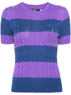 Polo Ralph Lauren colour-block knit top - Purple