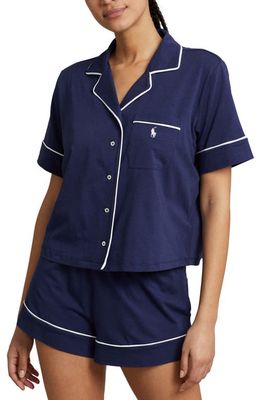 Polo Ralph Lauren Cotton Blend Short Pajamas in Navy