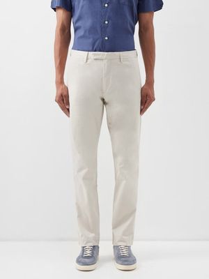 Polo Ralph Lauren - Cotton-blend Twill Slim-leg Trousers - Mens - Cream