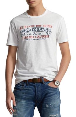Polo Ralph Lauren Cotton Graphic T-Shirt in White