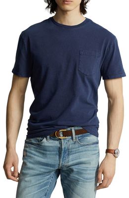 Polo Ralph Lauren Cotton Pocket T-Shirt in Navy