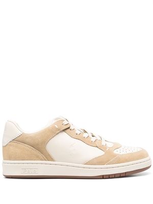 Polo Ralph Lauren Court leather-suede sneakers - Neutrals