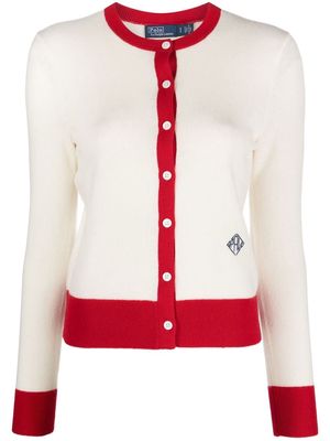 Polo Ralph Lauren Crest-embroidered cashmere cardigan