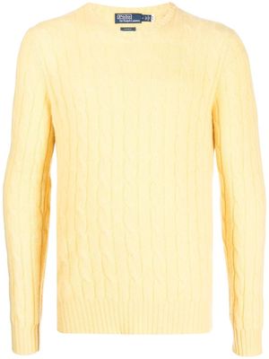 Polo Ralph Lauren crew-neck cable-knit jumper - Yellow
