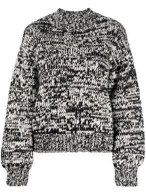 Polo Ralph Lauren crew neck marl-knit jumper - Black