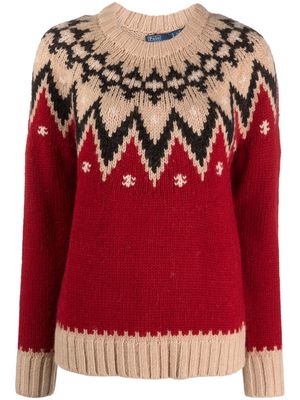 Polo Ralph Lauren crew-neck patterned-knit jumper - Neutrals