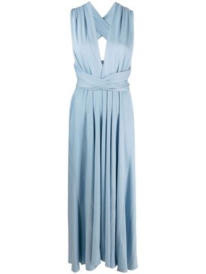 Polo Ralph Lauren criss-cross V-neck dress - Blue