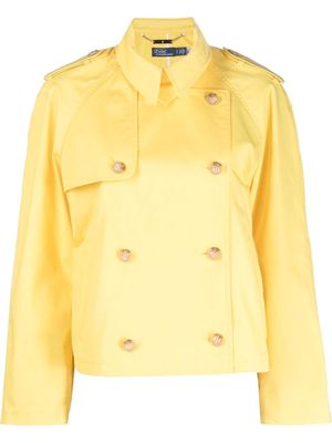 Polo Ralph Lauren cropped double-breasted trench coat - Yellow