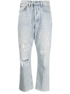 Polo Ralph Lauren distressed-effect cropped jeans - Blue