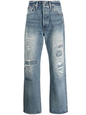 Polo Ralph Lauren distressed straight-leg trousers - Blue