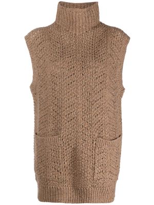 Polo Ralph Lauren Donegal open-knit vest - Brown