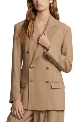 Polo Ralph Lauren Double Breasted Blazer in Camel