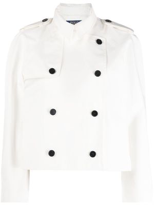 Polo Ralph Lauren double-breasted cropped jacket - White