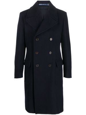 Polo Ralph Lauren double-breasted wool-blend coat - Blue