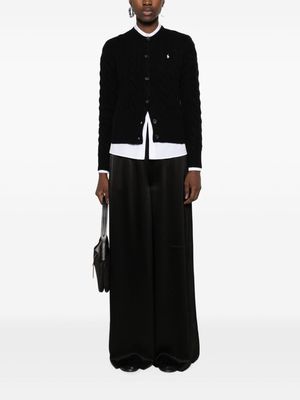 Polo Ralph Lauren draped flared trousers - Black