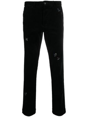 Polo Ralph Lauren embroidered-design straight trousers - Black