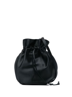 Polo Ralph Lauren embroidered-logo bucket bag - Black