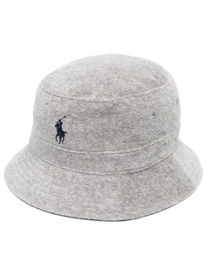 Polo Ralph Lauren embroidered-logo bucket hat - Grey