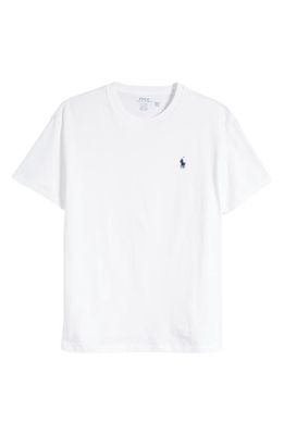 Polo Ralph Lauren Embroidered Logo Crewneck T-Shirt in White