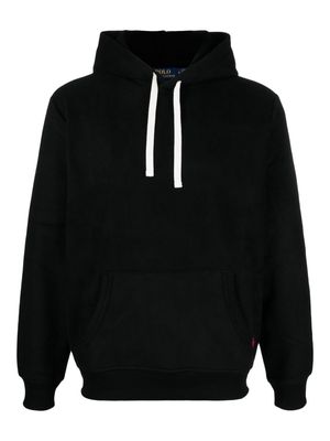 Polo Ralph Lauren embroidered-logo fleece hoodie - Black