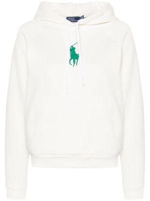 Polo Ralph Lauren embroidered-logo jersey hoodie - White