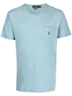 Polo Ralph Lauren embroidered-logo short-sleeve T-shirt - Blue
