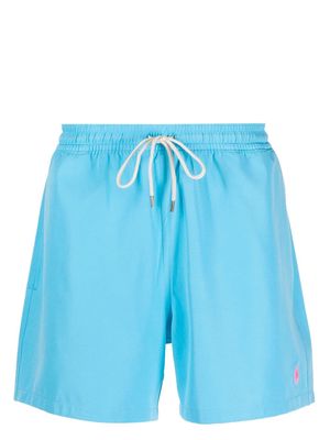 Polo Ralph Lauren embroidered-logo swim shorts - Blue