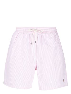Polo Ralph Lauren embroidered-logo swim shorts - Pink
