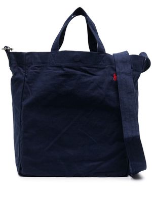 Polo Ralph Lauren embroidered-logo tote bag - Blue