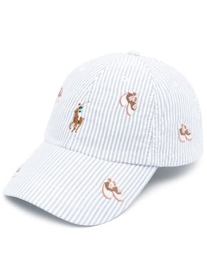 Polo Ralph Lauren embroidered pattern cap - White