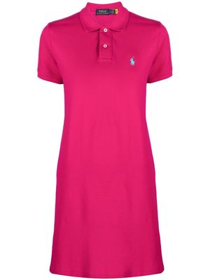 Polo Ralph Lauren embroidered polo-pony dress - Pink