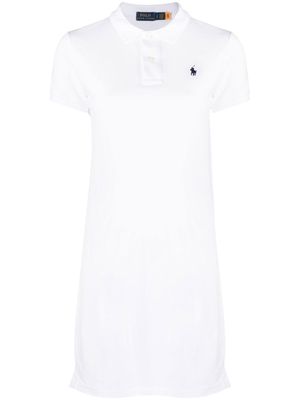Polo Ralph Lauren embroidered-pony polo dress - White