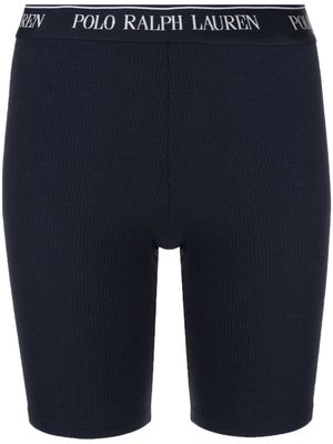 Polo Ralph Lauren fine-ribbed compression shorts - Blue