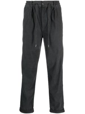 Polo Ralph Lauren fine-ribbed drawstring trousers - Grey