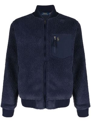 Polo Ralph Lauren fleece bomber jacket - Blue