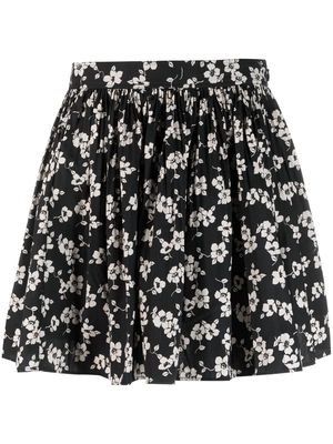 Polo Ralph Lauren floral-print A-line miniskirt - Black