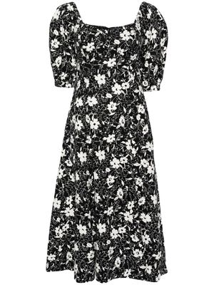 Polo Ralph Lauren floral-print midi dress - Black