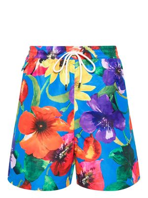 Polo Ralph Lauren floral-print swimming shorts - Blue